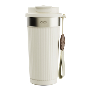 AKS316保温杯便携不锈钢咖啡杯外出吸管水杯女2025新款高颜值杯子