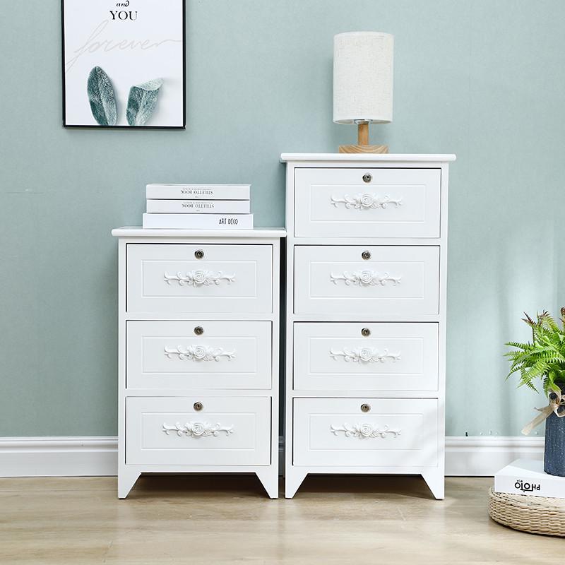 包邮简易床头柜卧室储物柜实木边柜36cm40窄斗柜抽屉小型收纳柜子