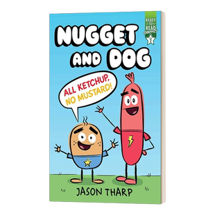 英文原版Nugget and Dog All Ketchup No Mustard努格特和狗 只有番茄酱 没有芥末 分级阅读漫画版Ready-to-Read Graphics Level 2
