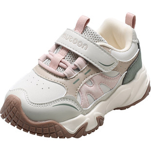 牧童女童鞋儿童户外鞋春秋轻便时尚运动鞋男童皮面防撞幼童校园鞋