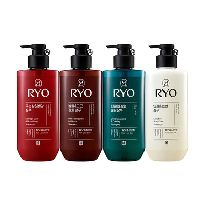 【官方正品】RYO吕修护红吕蓬松棕吕控油绿吕白吕洗发水护发乳