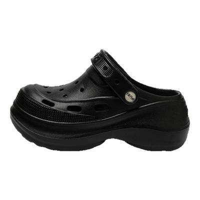 朴西8cm厚底增高洞洞鞋女