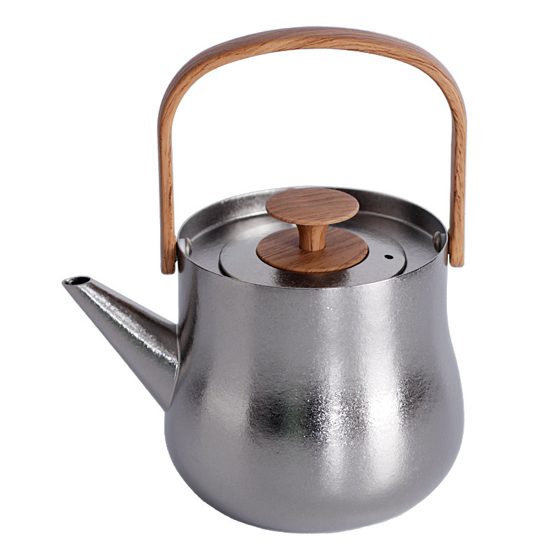 裕隆全新款纯钛福泽烧水壶围炉煮茶壶高档钛壶精品茶具功夫泡茶器