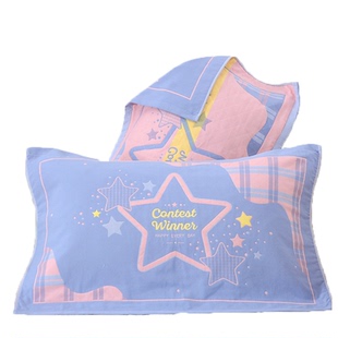 两条装三层纱布纯棉枕巾涤棉布艺结婚回礼大红吸水枕头巾一对装