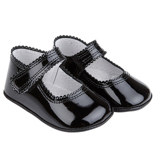 Early Days软底宝宝婴儿室内女童皇室公主魔术贴真皮学步前鞋