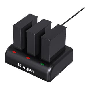 劲码三充充电器适用DJI大疆osmo action3电池充电器管家套装osmo action4配件灵眸运动相机座充非原装USB快充