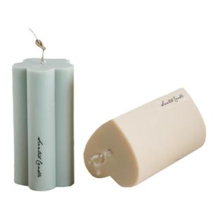 DIY香薰蜡模具 亚克力梅花形心形PC模具 柱状蜡烛家居手工艺装饰