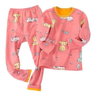 秋冬季儿童内衣套装中上衣裤子
