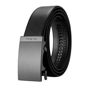 皮尔卡丹皮带男士真皮内扣式高档奢侈品腰带纯牛皮商务男式裤腰带