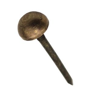 中式仿古圆钉纯铜帽钉黄铜实心铜帽钉圆头钉小泡钉长脚挂钉