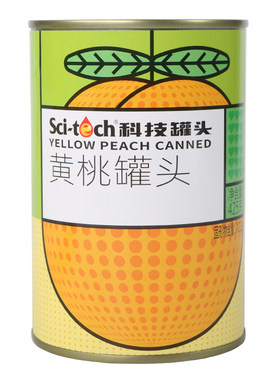 科技黄桃罐头425克*5罐零食水果