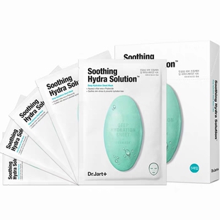 2盒韩国进口Dr.Jart蒂佳婷蓝色药丸补水面膜10片透明质酸保湿舒缓