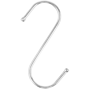 不锈钢s型挂钩多功能强力金属钩子厨房浴室宿舍S勾子挂腊肉钩大号