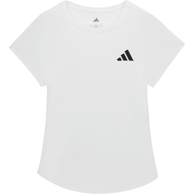 Adidas/阿迪达斯正品2025夏季款儿童简约运动透气短袖KG3137