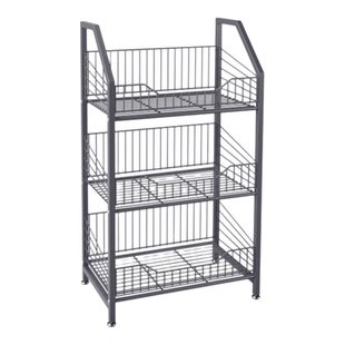 超市小货架展示架带挂钩零食饮料食品多层置物架端头便利店多功能