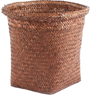 草编圆形花盆套客厅收纳篮