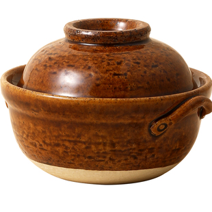 内山窑小砂锅一人家用汤煲砂锅干烧不裂耐高温土陶砂锅汤煲可明火