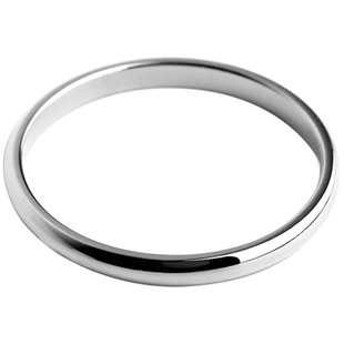 潮流配饰新款钛钢素圈细戒指小众气质简约学生纯银色男女抖音ins