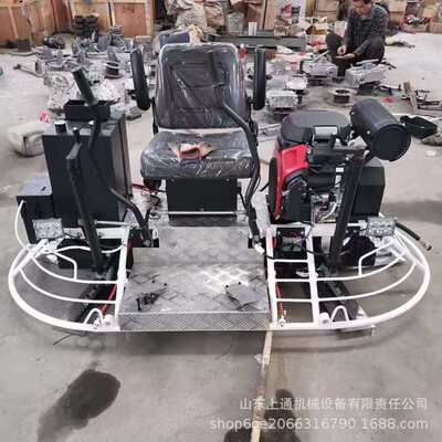 水泥路面双盘磨平机 80型/一米型金刚砂地坪收光机驾驶型磨光机