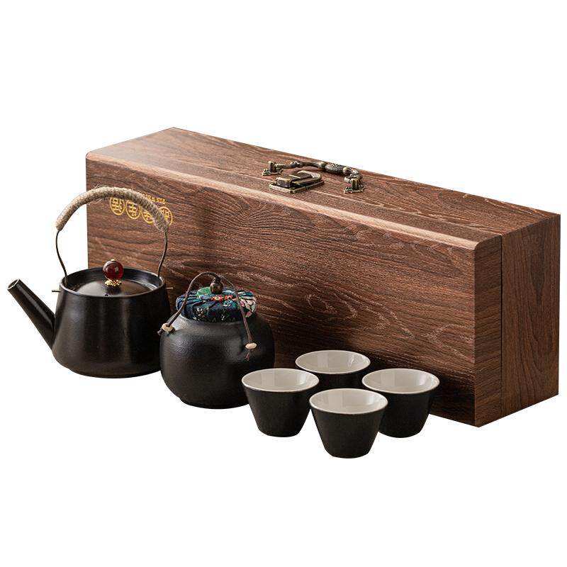 提梁壶磨砂便携式功夫茶具
