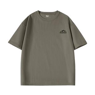 班尼路S&K青少年短袖男款夏季纯棉印花半袖男生宽松美式重磅t恤A