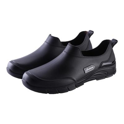 厨房防滑鞋男轻便浅口雨鞋