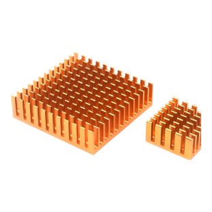 散热片路由CPU散热器/电子散热块40*40*11 20*14*6MM纯铝制三极管