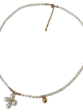 CQ原创麦弗泡泡花精致花朵项链