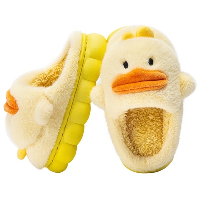 儿童棉拖鞋秋冬小孩居家防滑