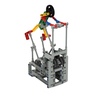 小小工程师国产积木齿轮工程机械组模型科技拼装辛苦工作的人套装