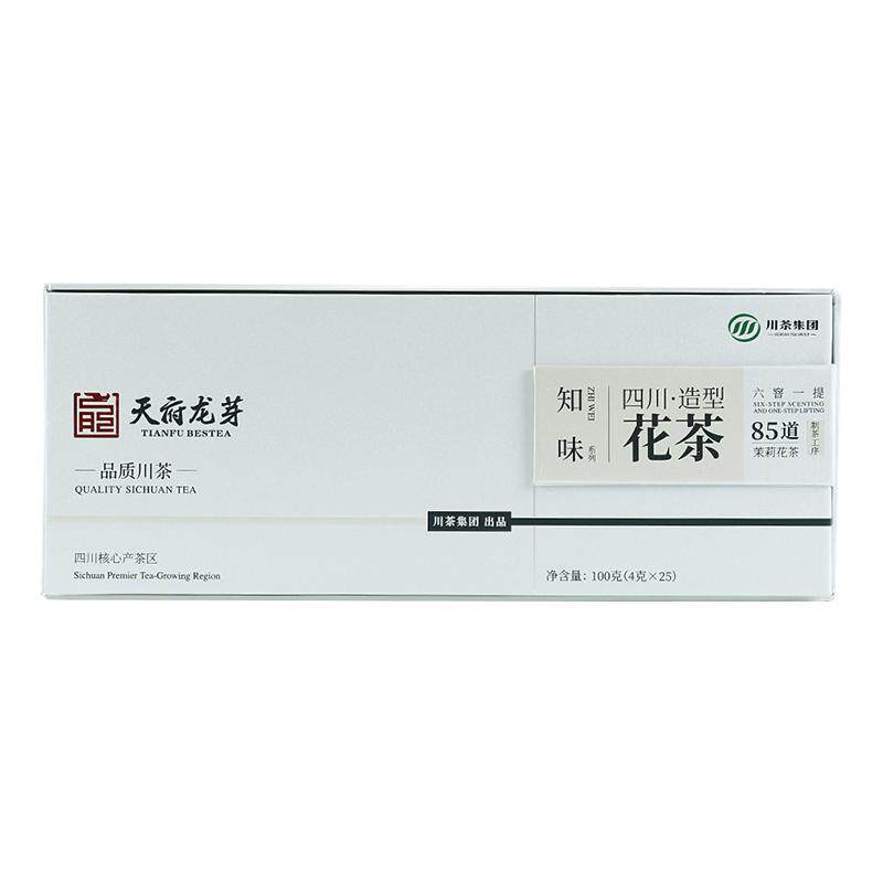 天府龙芽知味飘雪花茶礼盒100g