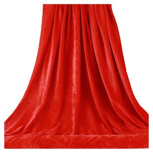 金丝绒婚庆红色布幔结婚纱幔挂布农村装饰户外院子婚礼场景布置