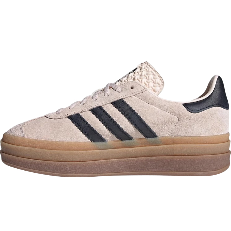 Adidas阿迪达斯Gazelle Bold 三叶草低帮 女子粉棕厚底板鞋IE0429