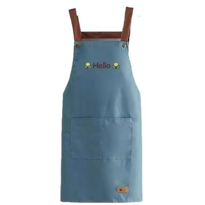 网红围裙防水可防油带口袋