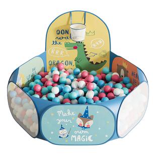 babygo儿童帐篷室内宝宝海洋球池婴儿彩色球可折叠家用投篮游戏池