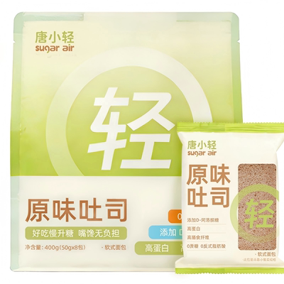 唐小轻低GI低升糖吐司面包营养健康早餐全麦速食食品