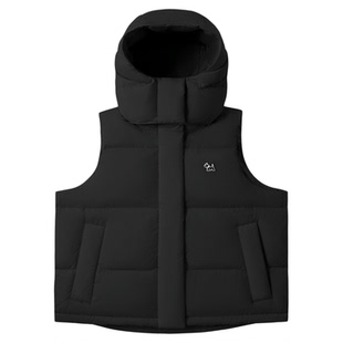 PSO Brand女装90绒可爱小狗连帽马甲羽绒服女款冬季保暖厚外套