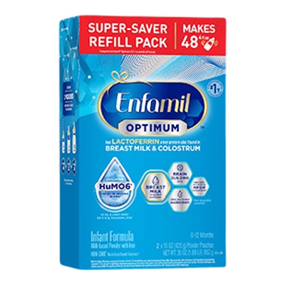 美版美赞臣蓝臻1段enspire含双HMO乳铁蛋白婴幼儿童配方奶粉 850g