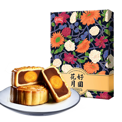 盼盼 花好月圆月饼礼盒 5味6饼 480g