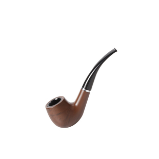 经典弯式过滤手工烟斗烟丝烟锅便携高档老式传统旱烟斗非实木烟斗