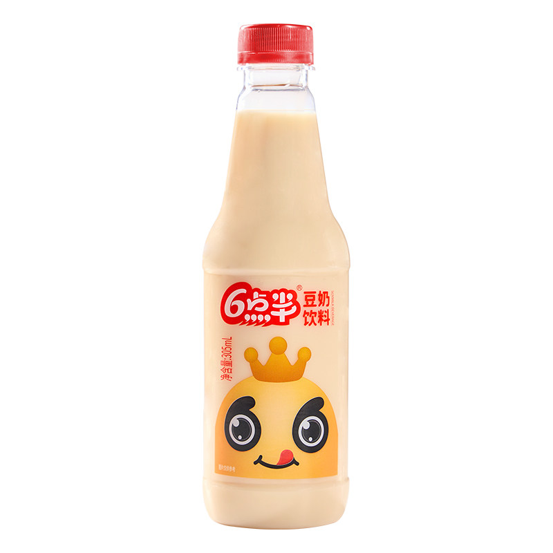 六点半豆奶305ml*24瓶装大豆植物蛋白饮料原味早餐奶佐餐搭档整箱