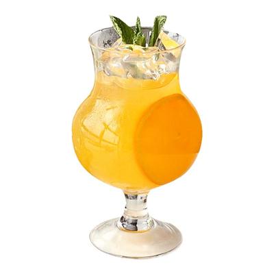 ins网红餐厅高脚玻璃水果茶杯