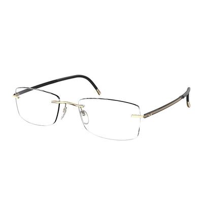 Silhouette诗乐金耀眼镜架无框眼镜男可配近视镜23K眼镜框 L011
