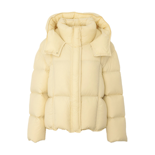 DPLAY【95鸭绒】2025年冬季新黄色泡芙羽绒服女时尚外套上衣