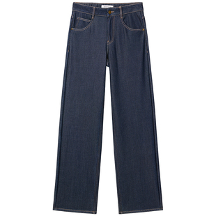 【杨幂同款】保暖复合加绒裤子Miss Sixty25冬款牛仔裤女加厚直筒