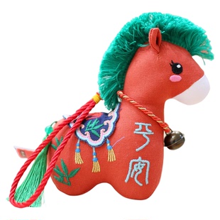 2026马年吉祥物公仔小马毛绒玩具生肖布艺马马年玩偶布娃娃礼品