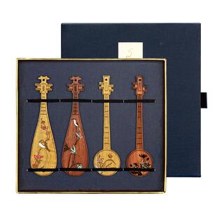 京剧脸谱书签中国风特色小礼品送老外出国纪念品北京实木工艺品