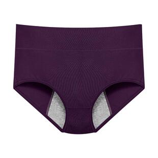 2条浪莎内裤女士生理裤棉质高腰月经期不易侧漏卫生姨妈安全裤FG