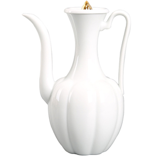 描金白瓷酒具套装千里江山图礼品复古酒壶陶瓷中式手执壶白酒酒器