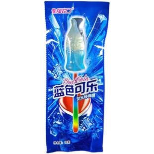 趣味可乐荧光棒棒糖网红夜光棒儿童糖果盒装休闲零食水果味硬糖